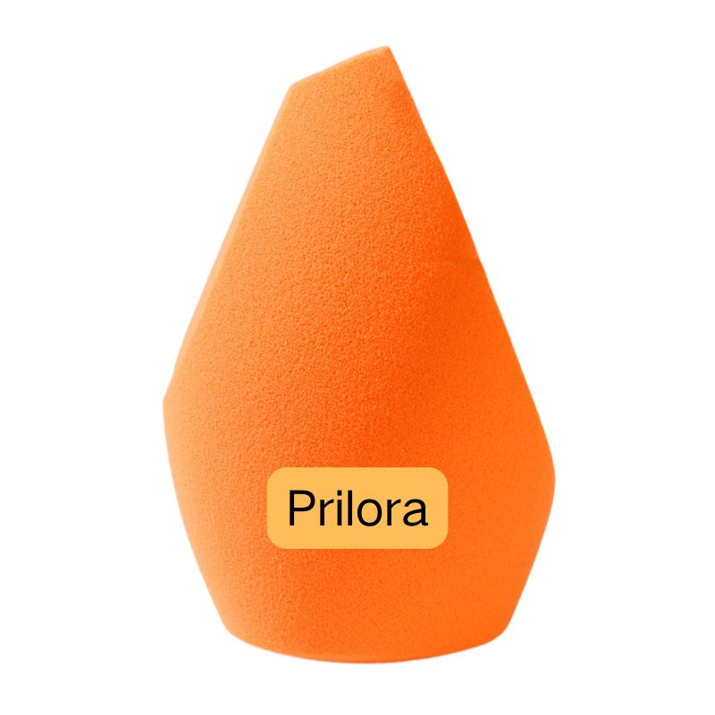 orange-ergonomic-angled-cut-makeup-sponge-contoured-grip Bright orange ergonomic makeup sponge with contoured grip and angled tip for flawless foundation blending. Latex-free, high-density foam. Factory-direct supply from certified cosmetic sponge manufacturer.