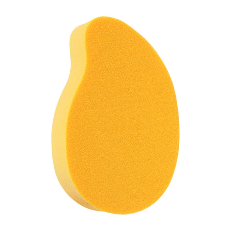 soft-mango-yellow-mango-shaped-makeup-sponge-natural-finish Soft mango yellow mango-shaped makeup sponge in a muted, natural tone—perfect for minimalist and clean beauty routines. Features an angled precision tip and ultra-soft latex-free foam. Directly supplied by eco-conscious cosmetic sponge factory.